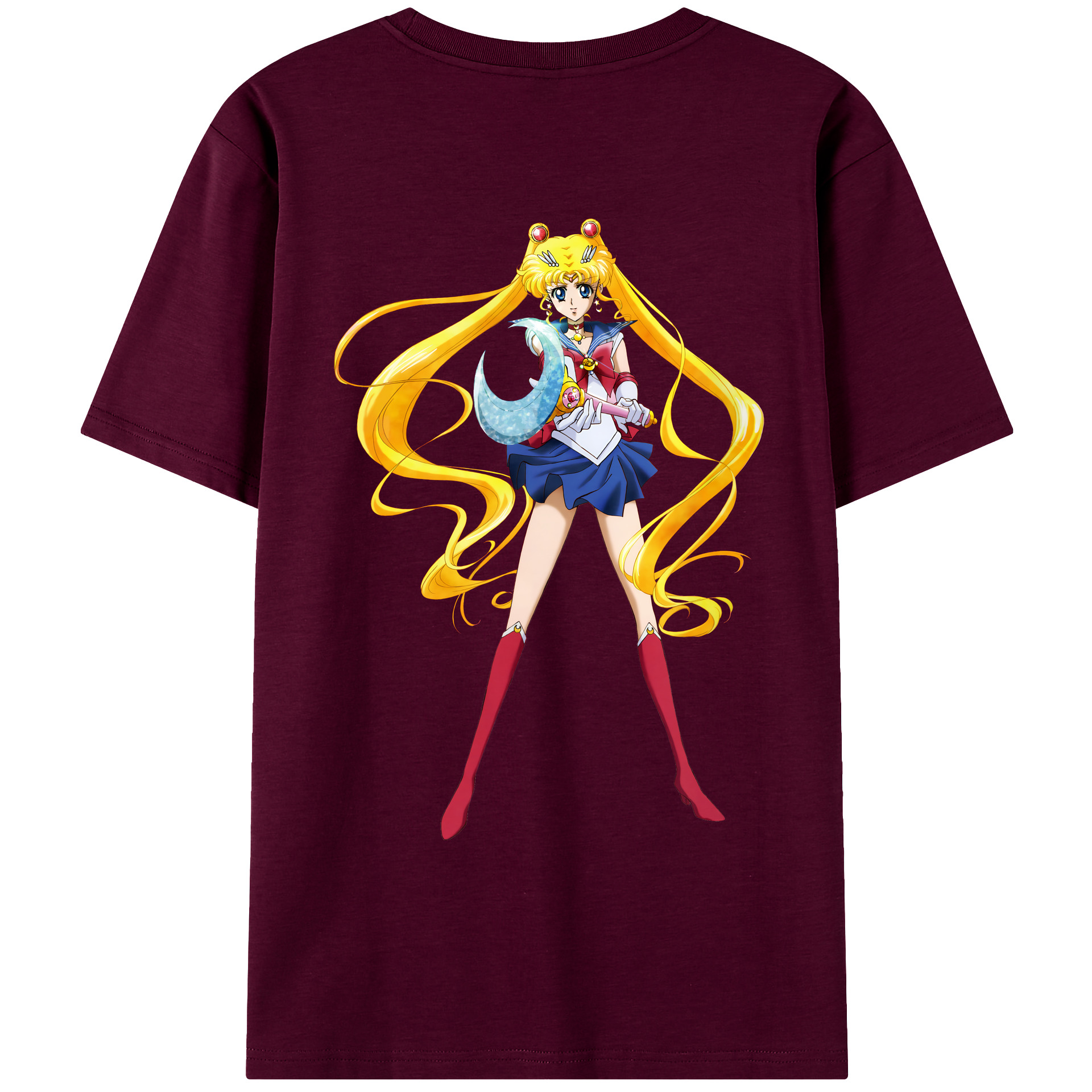 （画像用） 美少女戦士セーラームーン 月野 うさぎ つきの うさぎ Sailor Moon Tsukino Usagi レディース半袖Tシャツ(バックプリント)